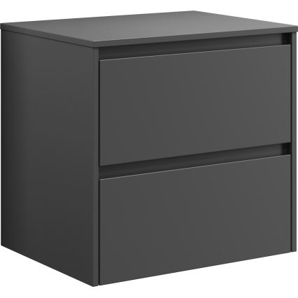 Meuble de salle de bains TRONDHEIM pour lavabo 60x57x46 cm, anthracite