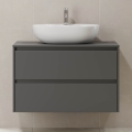 Meuble de salle de bains TRONDHEIM pour lavabo 90 cm, anthracite