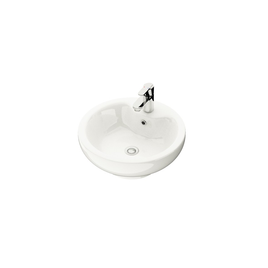 Meuble-lavabo de salle de bains TRONDHEIM/DRAMMEN 60x57x46 cm, blanc