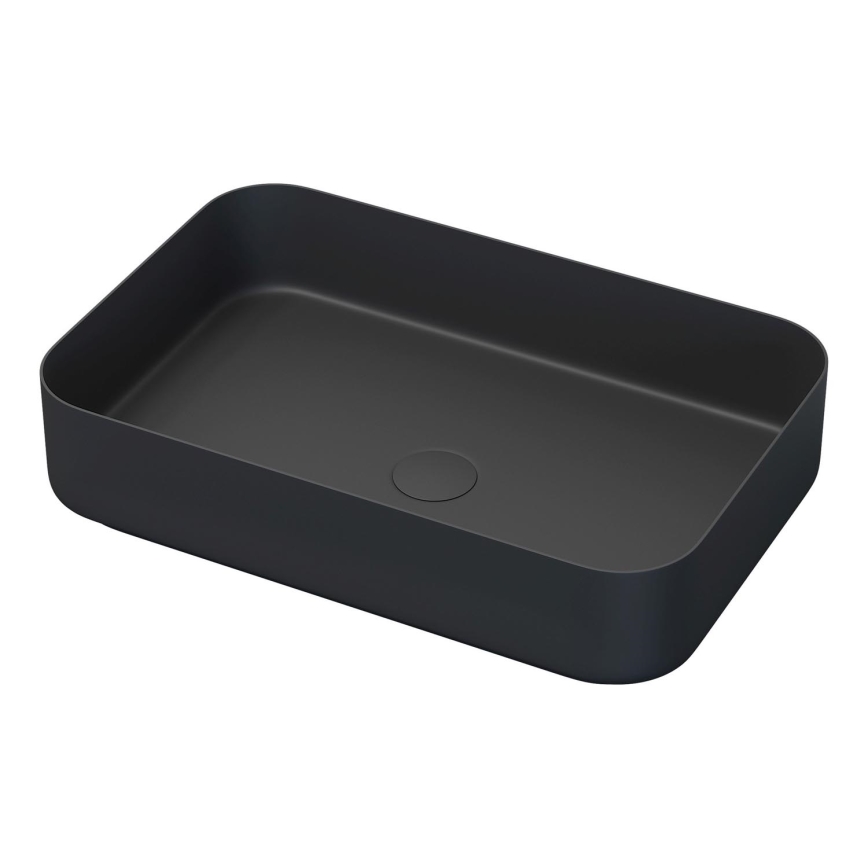 Meuble-lavabo TRONDHEIM/LJORDAL 90x57x46 cm chêne/noir