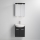 Meuble-lavabo Vang avec vasque + armoire-miroir à LED 230V IP44, noir