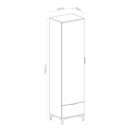 Meuble LORA avec tiroir, beige