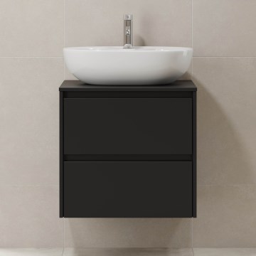 Meuble sous-lavabo TRONDHEIM 60 cm, noir