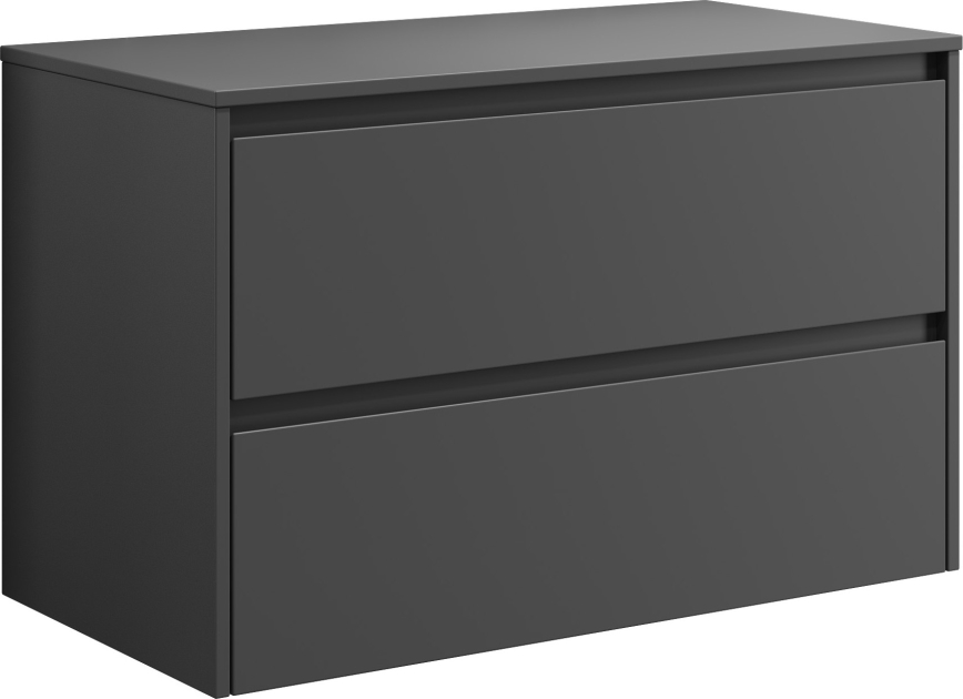 Meuble sous-lavabo TRONDHEIM 90 cm, anthracite