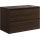 Meuble sous-lavabo TRONDHEIM 90 cm, finition noyer