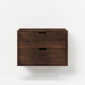 Meuble sous-vasque GRIBSKOV 80 cm marron/chêne