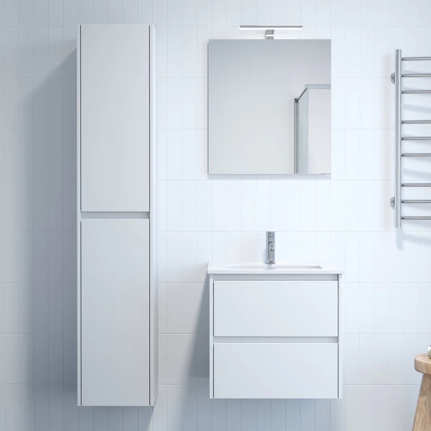 Meuble sous-vasque MOLDE 60x55x46 cm, blanc