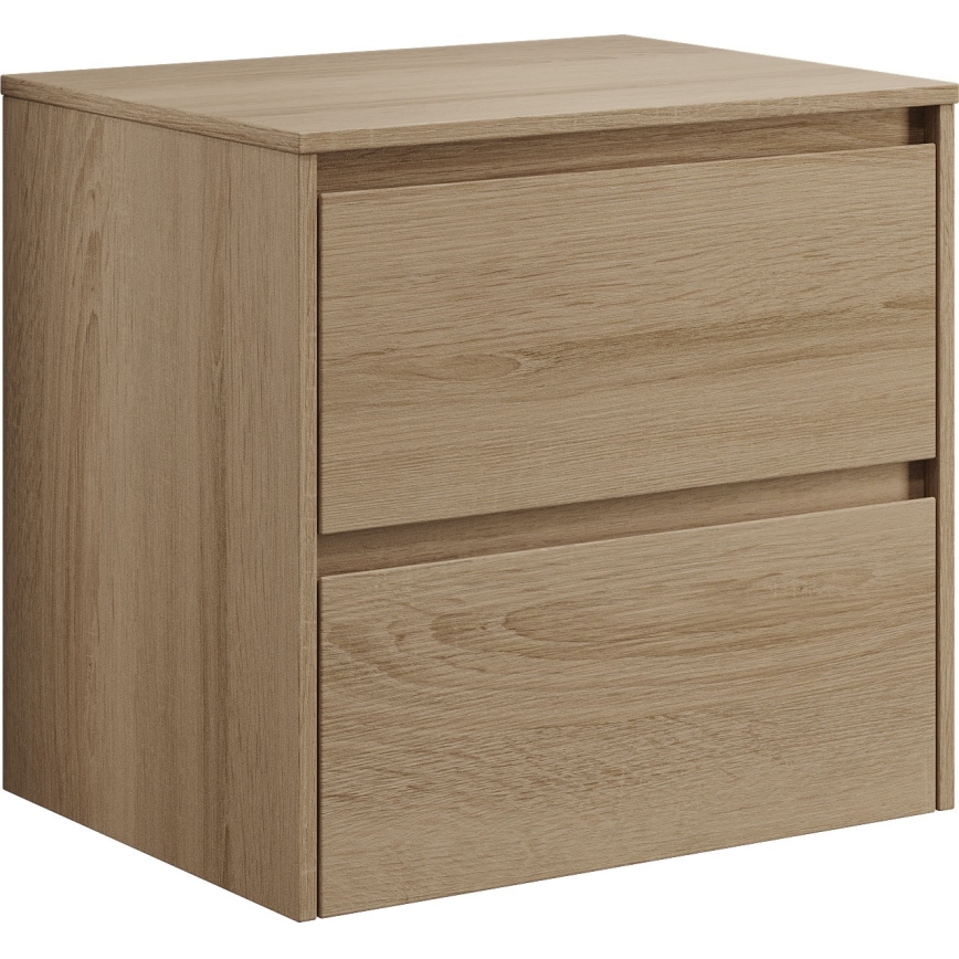 Meuble sous-vasque TRONDHEIM/DRAMMEN 60x57x46 cm chêne/blanc