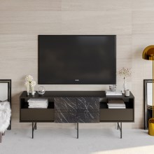 Meuble TV DERIN 65x180 cm noir