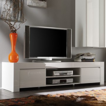 Meuble TV FINERA blanc