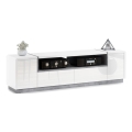 Meuble TV FRED blanc/gris