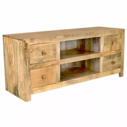 Meuble TV HINA 60x140 cm bois massif/manguier