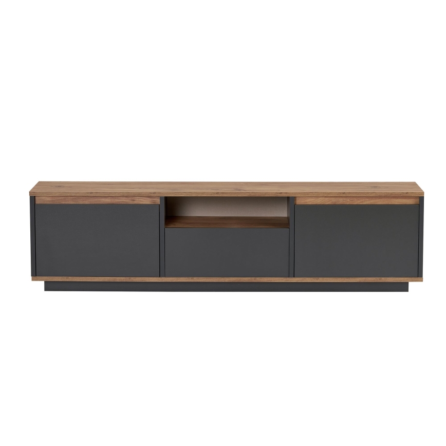Meuble TV KREDE 160x30 cm anthracite/pin
