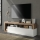 Meuble TV LENOR blanc/chêne