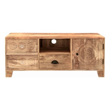 Meuble TV MANU 120x50 cm bois massif/manguier