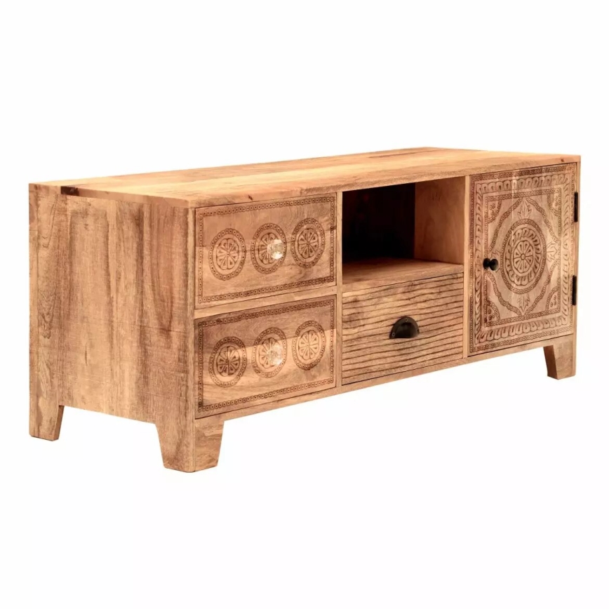 Meuble TV MANU 120x50 cm bois massif/manguier