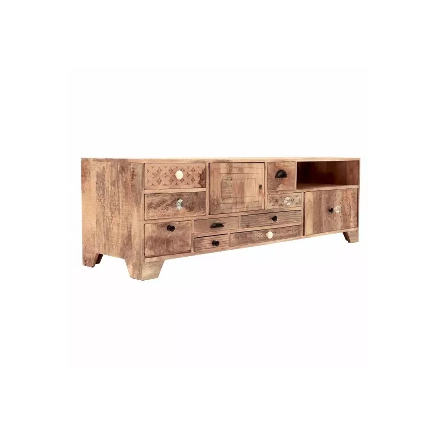Meuble TV MANU 160x50 cm bois massif/manguier