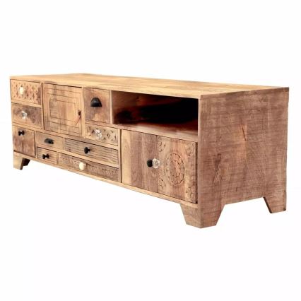 Meuble TV MANU 160x50 cm bois massif/manguier