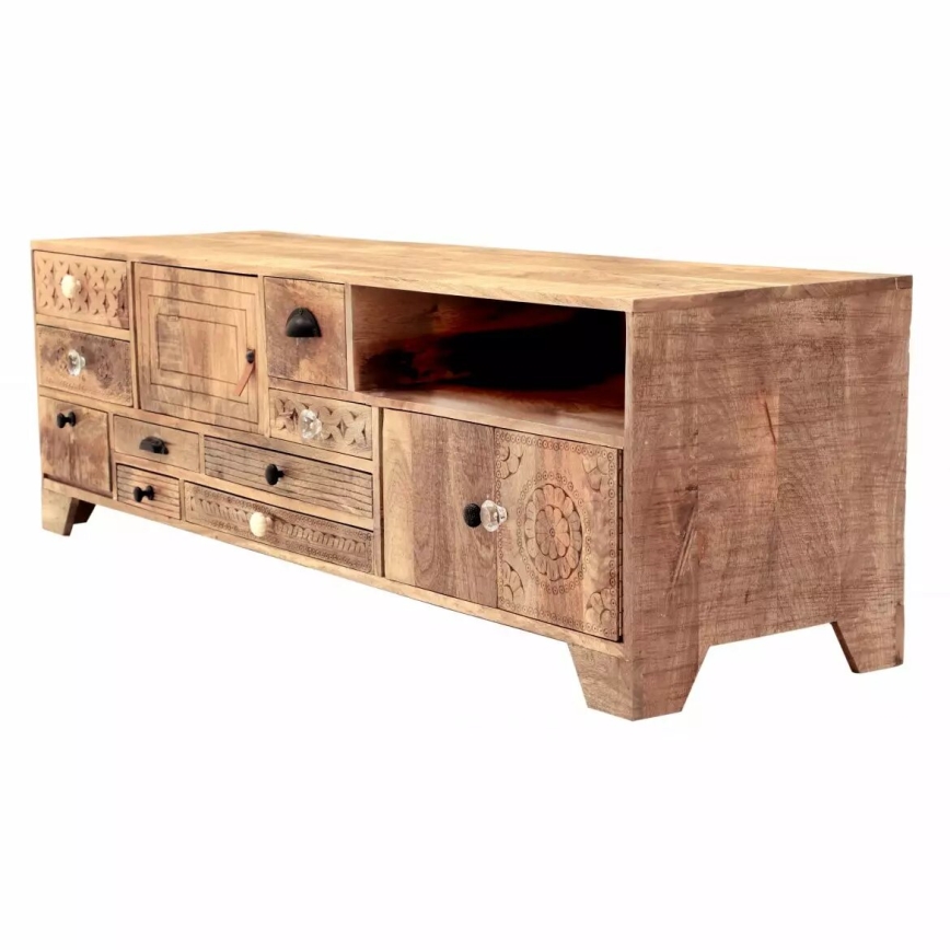 Meuble TV MANU 160x50 cm bois massif/manguier