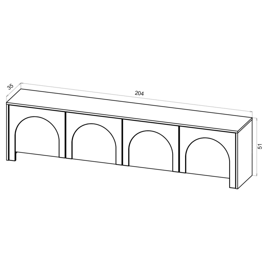 Meuble TV NIO cachemire/beige