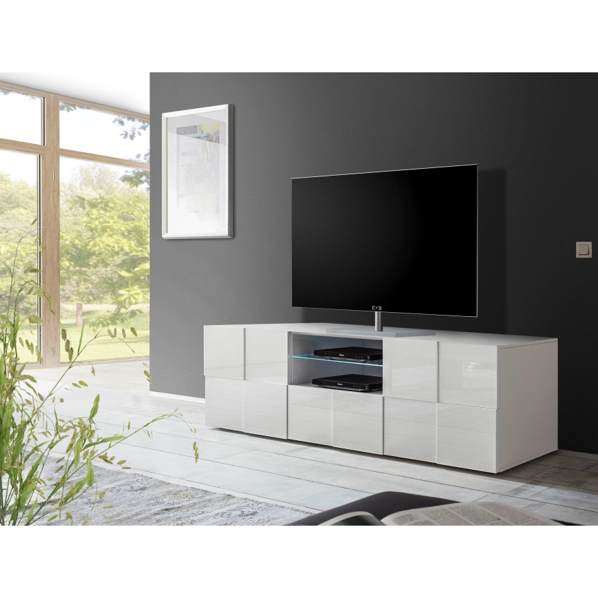 Meuble TV SERIAN blanc