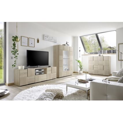 Meuble TV SERIAN en chêne Sonoma