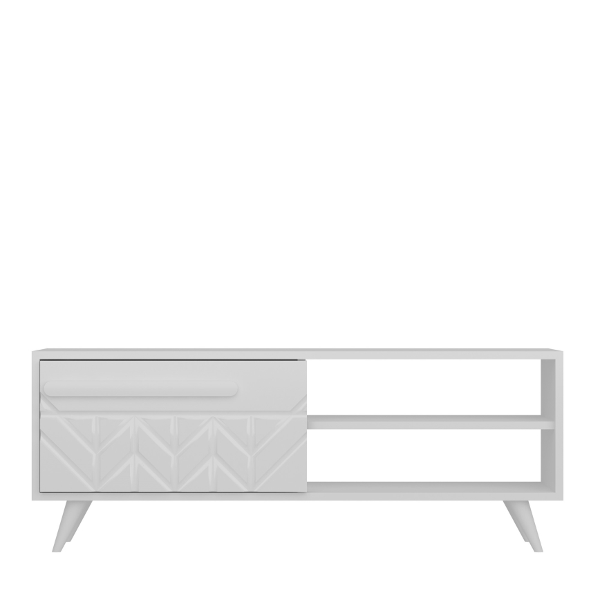 Meuble TV VENEDIK 43,7x120 cm blanc