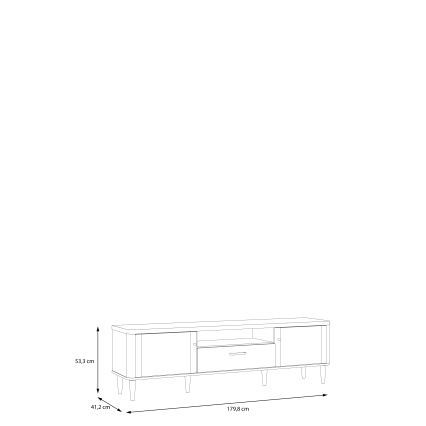 Meuble TV VIRO marron/beige