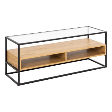 Meuble TV ZEIN chêne/noir