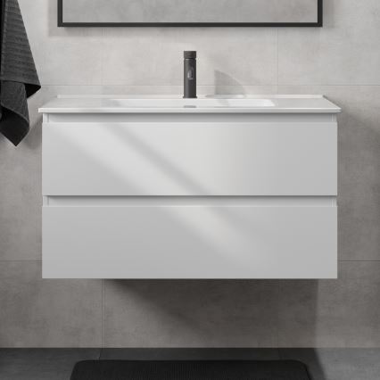 Meuble vasque KENWOOD 91 cm, blanc