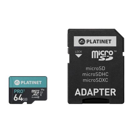 MicroSDXC 64 GB U1 Pro 70 MB / s + SD-adapter