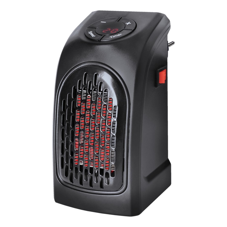 Mini stopcontact ventilator met een keramisch verwarmingselement 350W/230V
