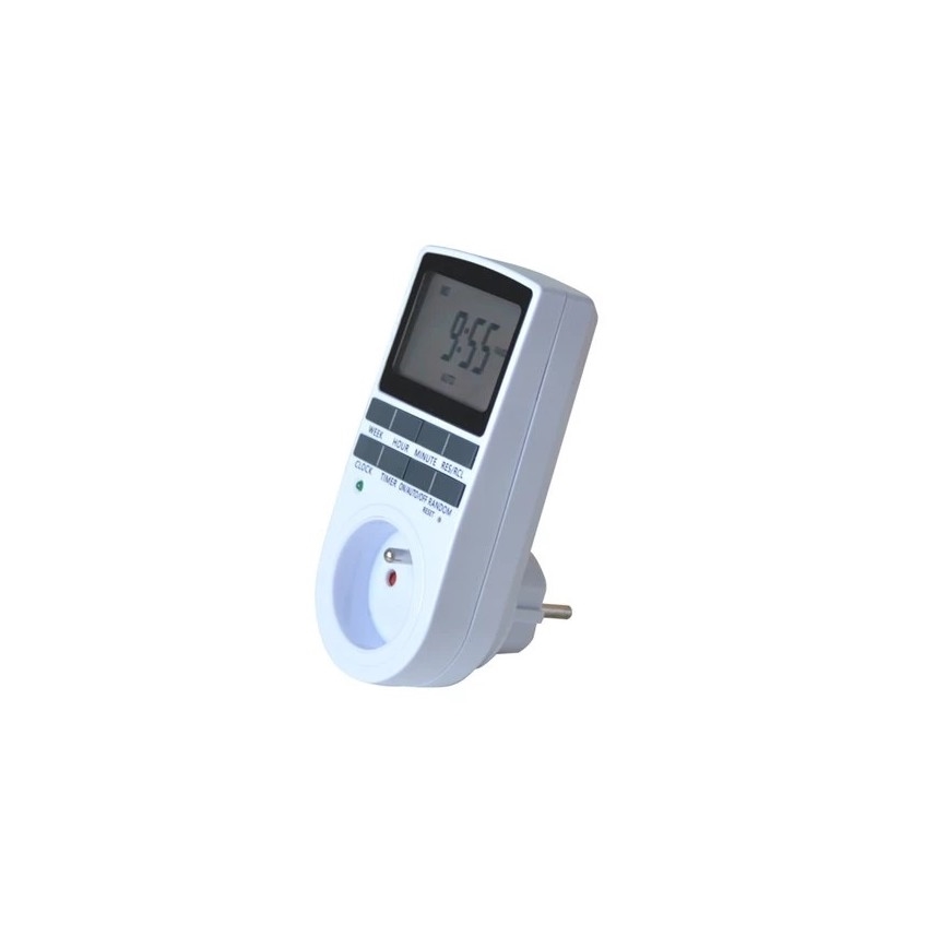 Minuteur numérique hebdomadaire 16A/230V