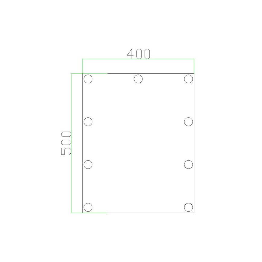 Miroir avec éclairage 9xLED/1W/230V 3000/4000/6000K 50x40 cm IP44