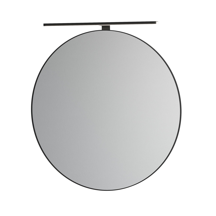 Miroir de salle de bains BORGSTED Ø 80 cm noir