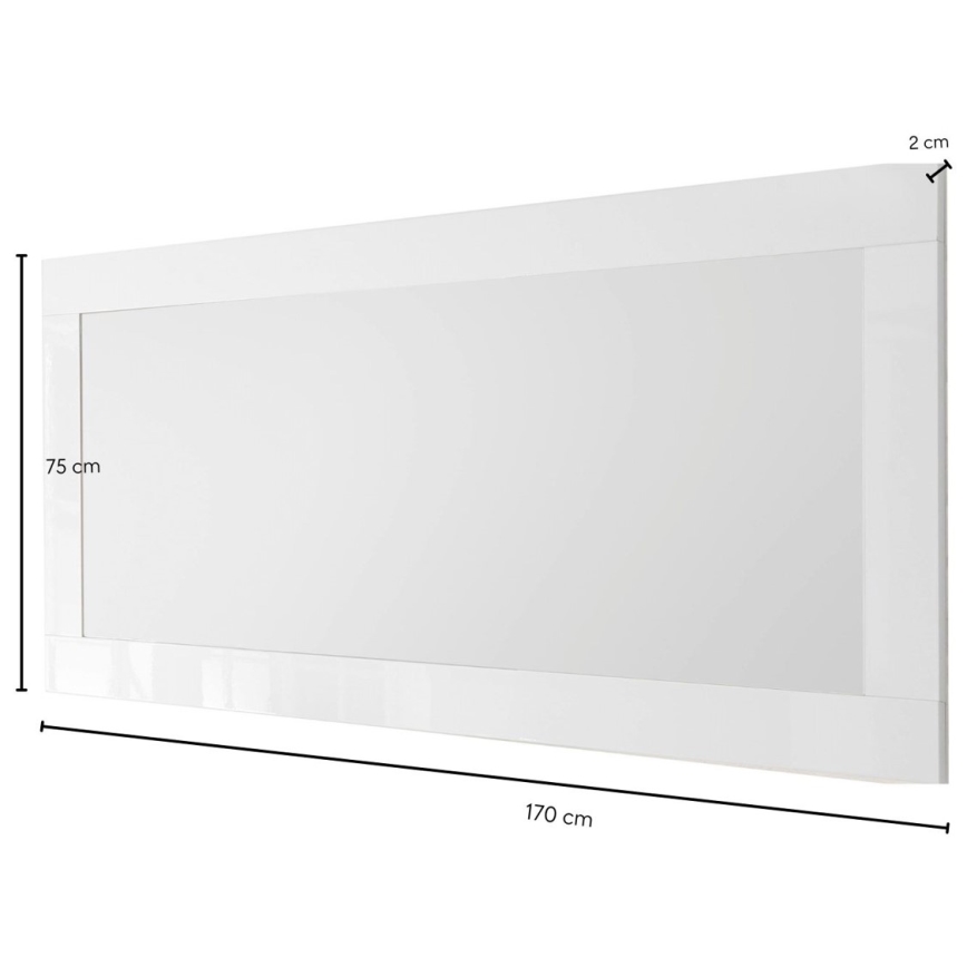 Miroir FINERA 75x170 cm blanc