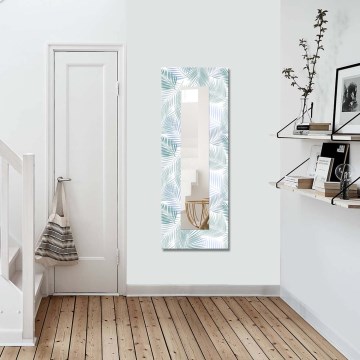 Miroir mural 120x40 cm feuilles