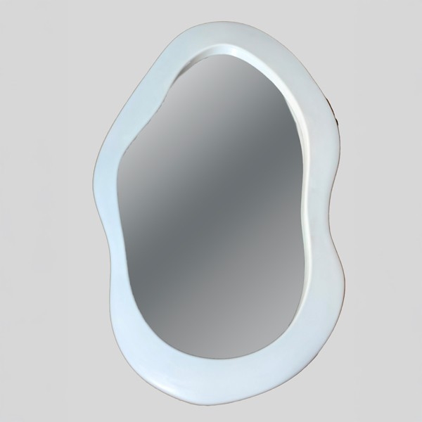 Miroir mural 95x55 cm blanc