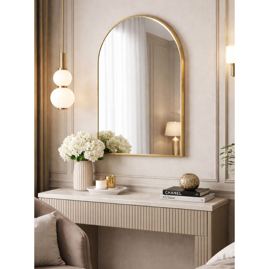 Miroir mural CHEYENNE 90x60 cm doré
