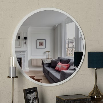 Miroir mural GLOB d. 59 cm blanc