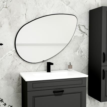 Miroir mural LUCAS 101,5x59,8 cm noir