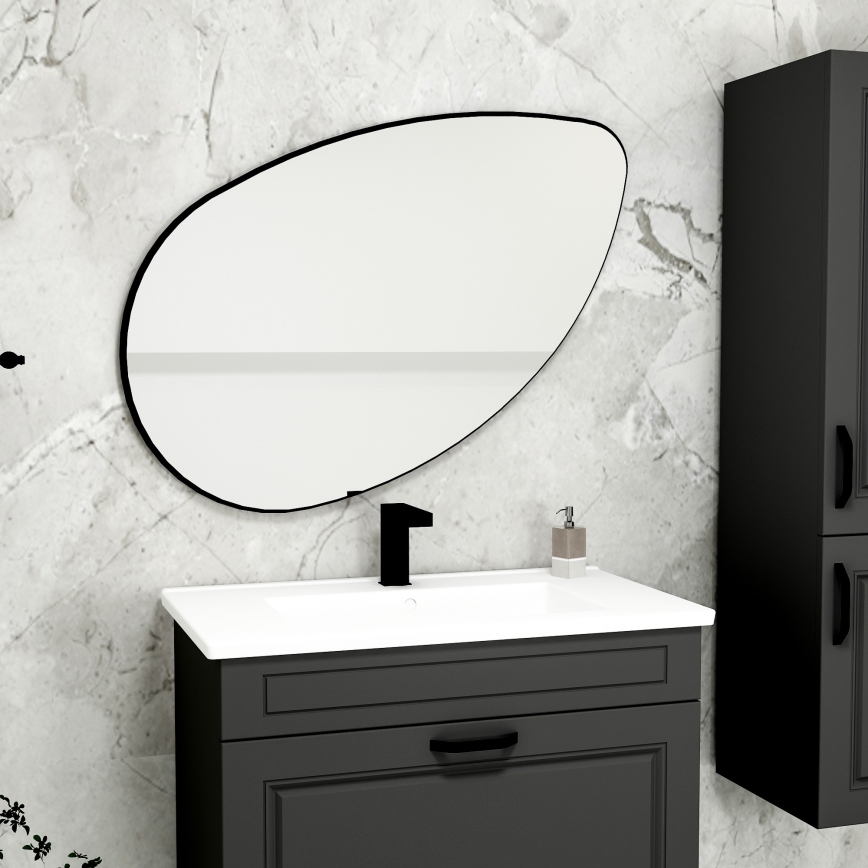 Miroir mural LUCAS 101,5x59,8 cm noir