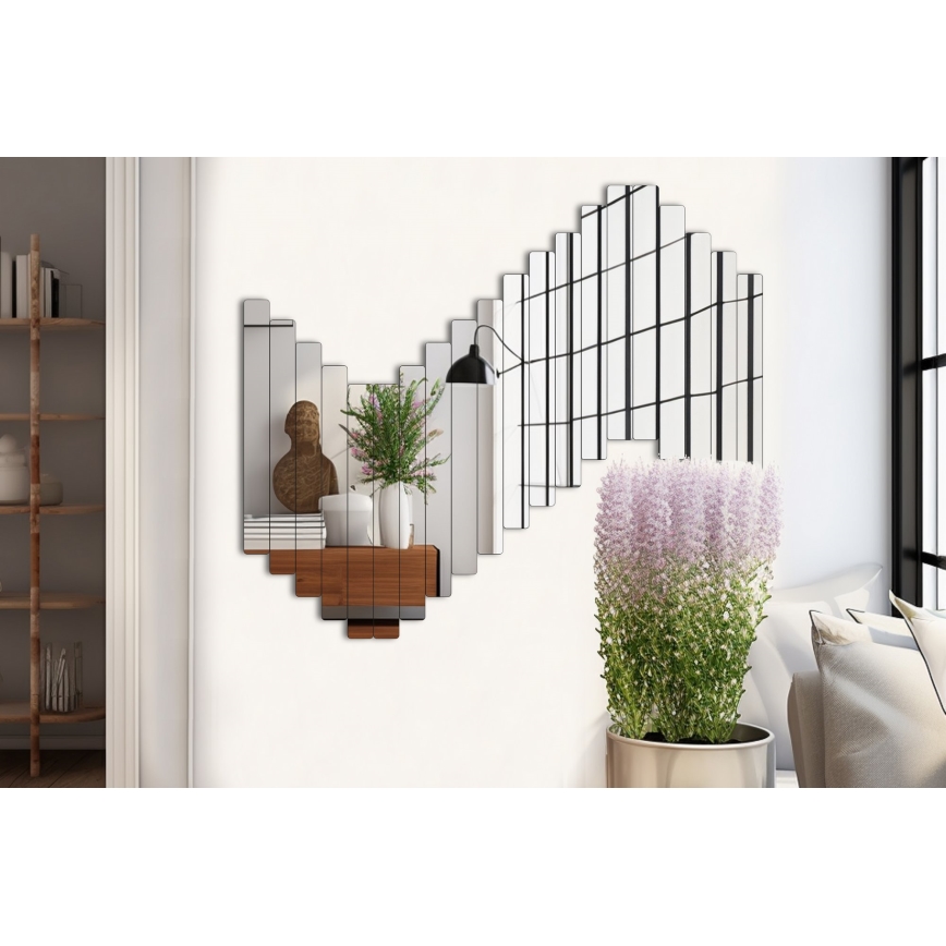 Miroir mural RECTANGULAR 100x40 cm - 20 parts