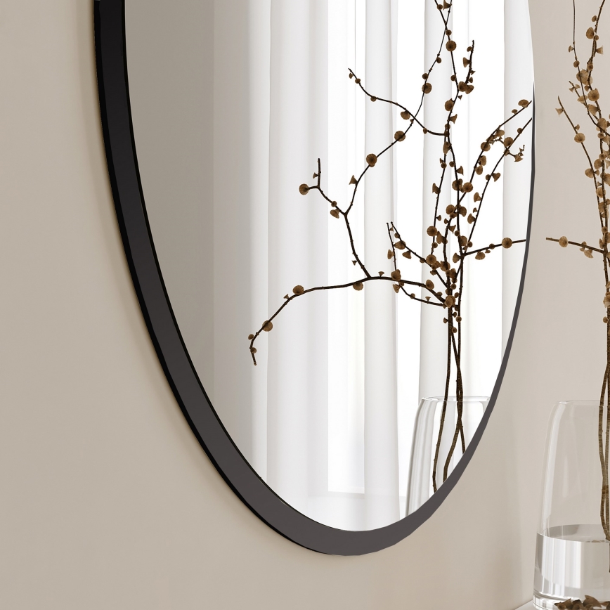 Miroir mural YUVARLAK d. 60 cm noir