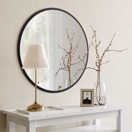 Miroir mural YUVARLAK d. 60 cm noir