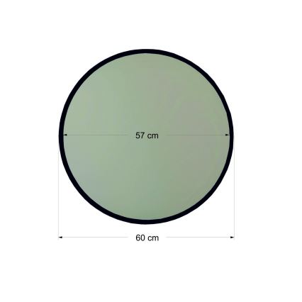Miroir mural YUVARLAK d. 60 cm noir