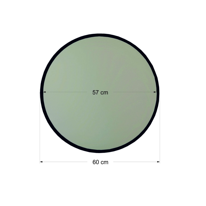 Miroir mural YUVARLAK d. 60 cm noir
