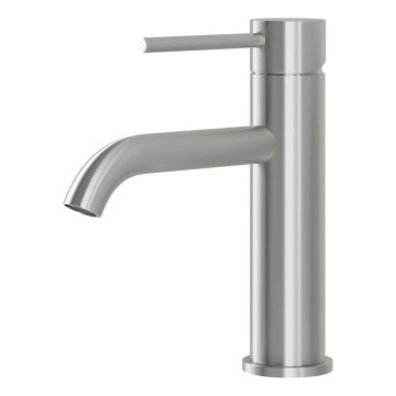Mitigeur de lavabo SOVANG 18,3 cm en inox brossé
