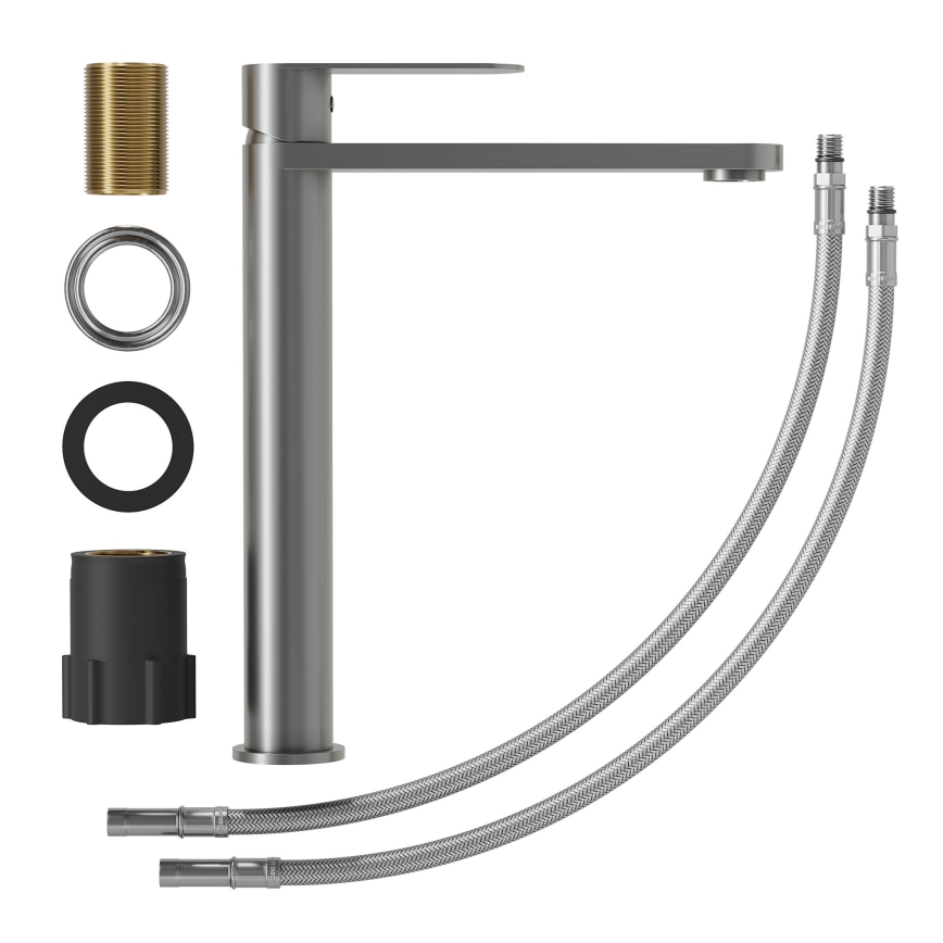 Mitigeur de lavabo TARNBY 27,3 cm gris poudré