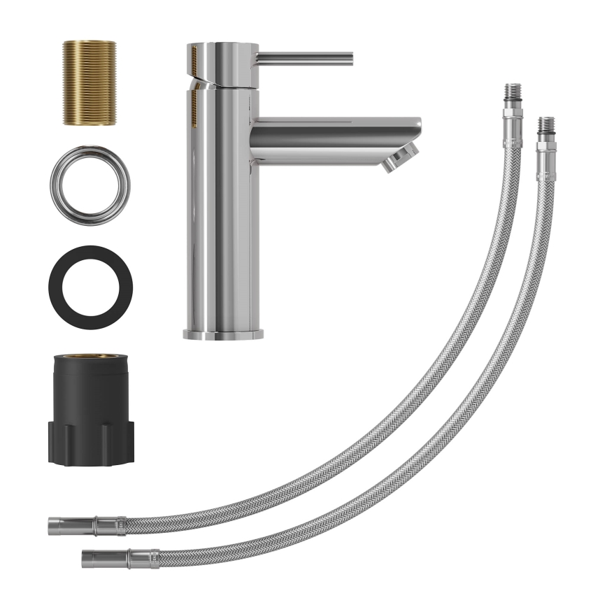 Mitigeur pour lavabo RINGSTED 17,8 cm, chrome brillant